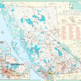 British Columbia with Electoral Boundaries